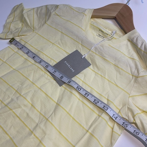 Everlane Organic Cotton Short Sleeve yellow T-Shirt Size Small New - Picture 6 of 8